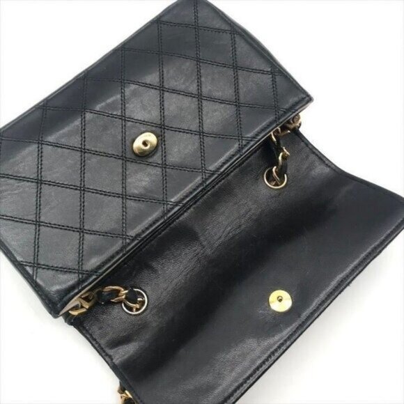 CHANEL 24K Vintage Single Flap Bag Large Coco Quilted Chain Shoulder Bag Purse - Picture 11 of 16